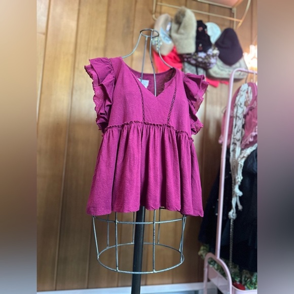 Anthropologie boho babydoll tshirt, small - Picture 8 of 12
